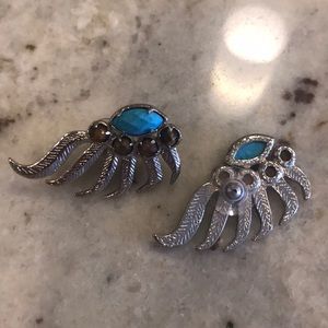 Kendra Scott Leaf Statement Crawler Earrings